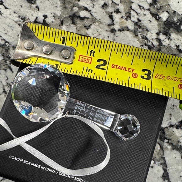 Swarovski Crystal Baby’s 1st Rattle with ribbon - Picture 3 of 5